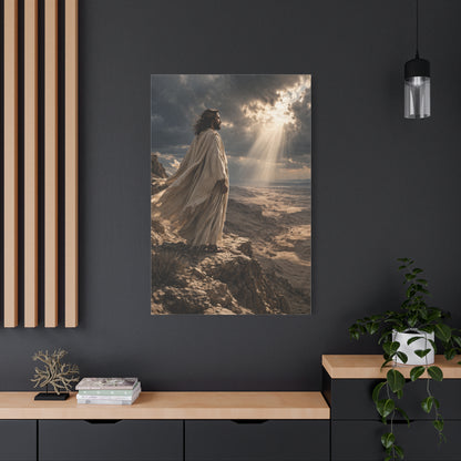 Christ Overlooking the Wilderness Light Wall Art & Canvas Print