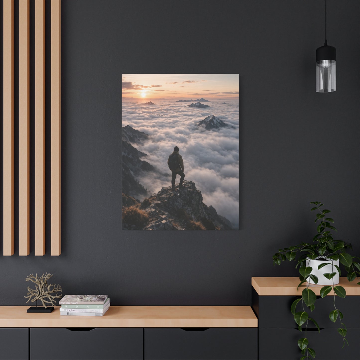 Sunrise Summit Cloud Inversion Wall Art & Canvas Print