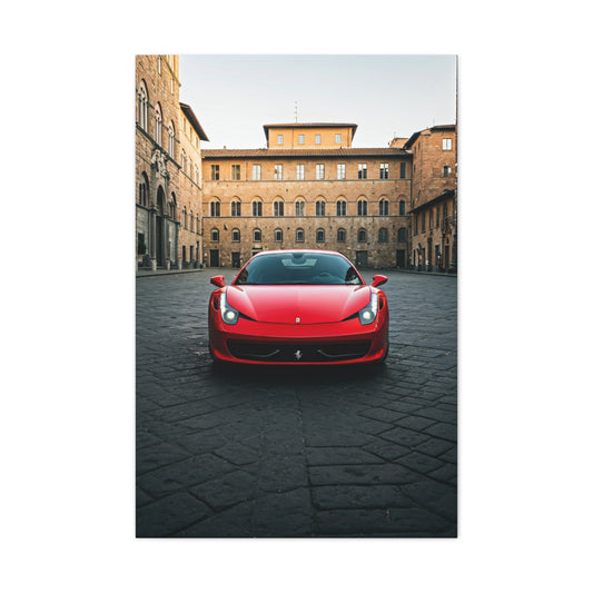 Ferrari 458 Italia Florence Piazza Wall Art & Canvas Prints