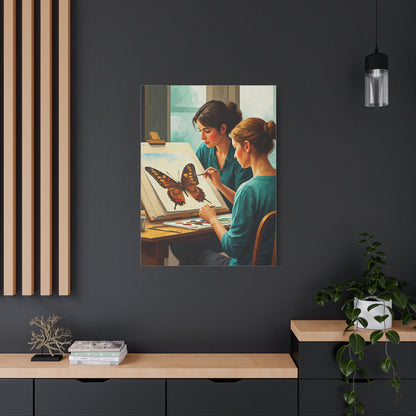 Artistic Butterfly Painting Studio Wall Art & Canvas Prints