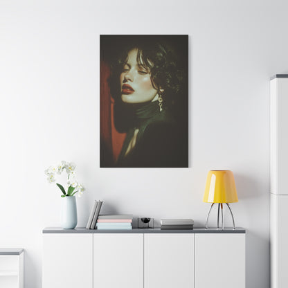 Vintage Key Noir Portrait Wall Art & Canvas Print