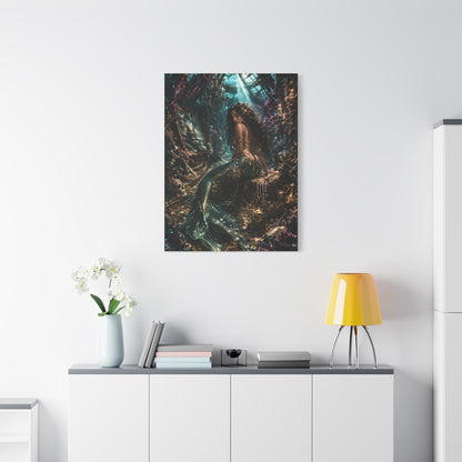 Sunken Treasure Mermaid Chamber Wall Art & Canvas Print