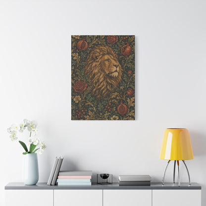 Ornamental Lion Tapestry Heritage Wall Art & Canvas Print