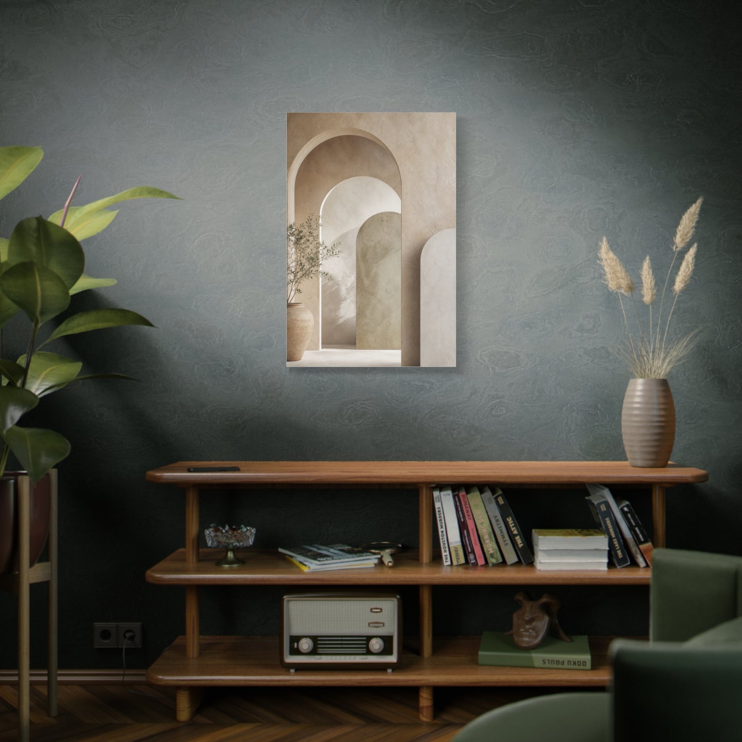 Soft Neutral Architectural Arch Wall Art & Canvas Print