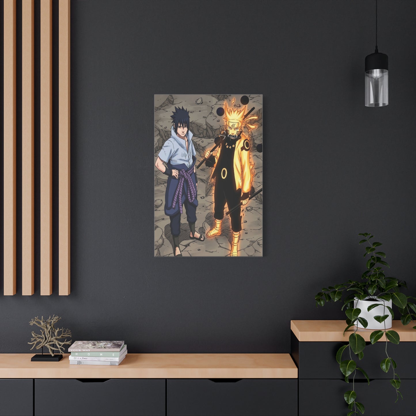 Naruto & Sasuke Six Paths Poster Wall Art & Canvas Print
