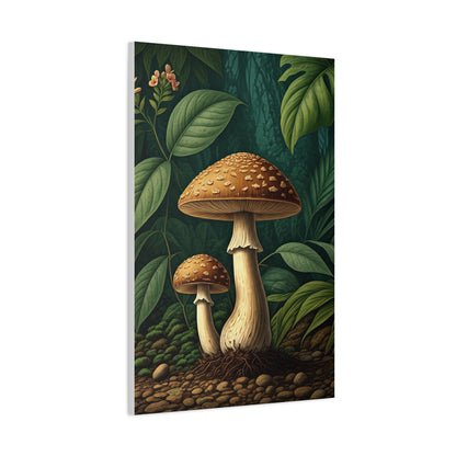 Forest Mushroom Illustration Wall Art & Canvas Prints