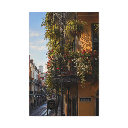French Quarter Balcony Floral Detail Wall Art & Canvas Print