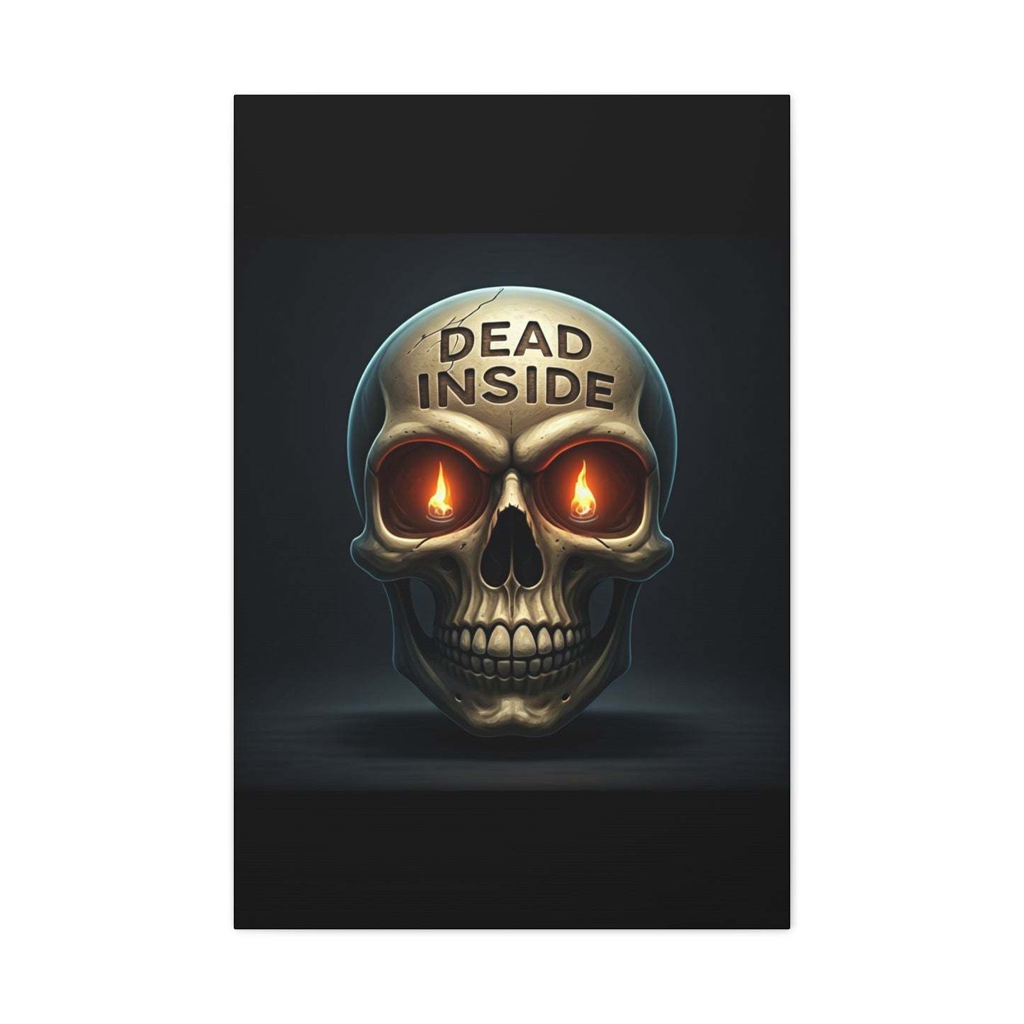 Dead Inside Inferno Skull Wall Art & Canvas Print