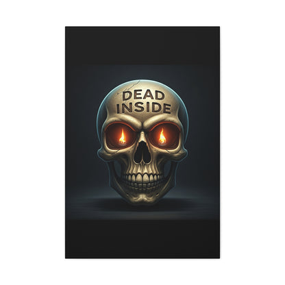 Dead Inside Inferno Skull Wall Art & Canvas Print