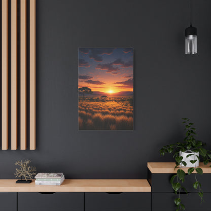 Savannah Sunset Glow Wall Art & Canvas Prints