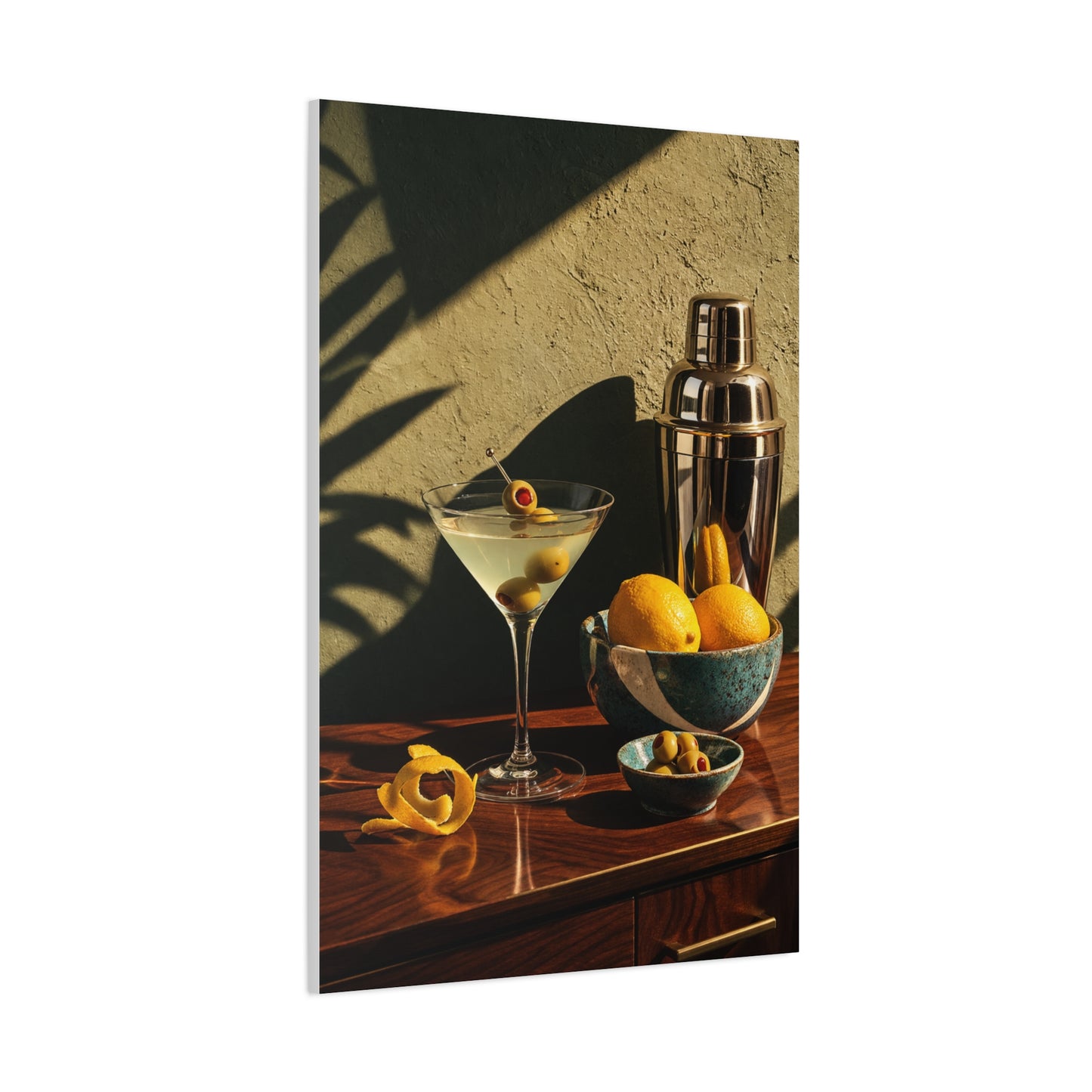 Graphic Cocktail Bar Still Life Wall Art & Canvas Print