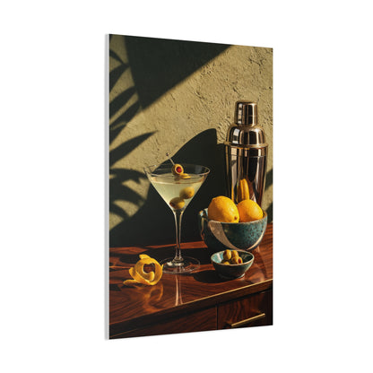 Graphic Cocktail Bar Still Life Wall Art & Canvas Print