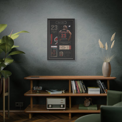 Michael Jordan Championship Memorabilia Sports Wall Art & Canvas Print