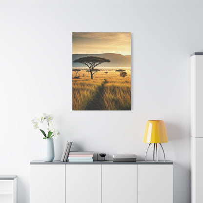 Golden Savannah Acacia Tree Horizon Wall Art & Canvas Prints