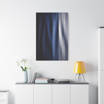 Textile Pleated Navy Composition Wall Art & Canvas Print