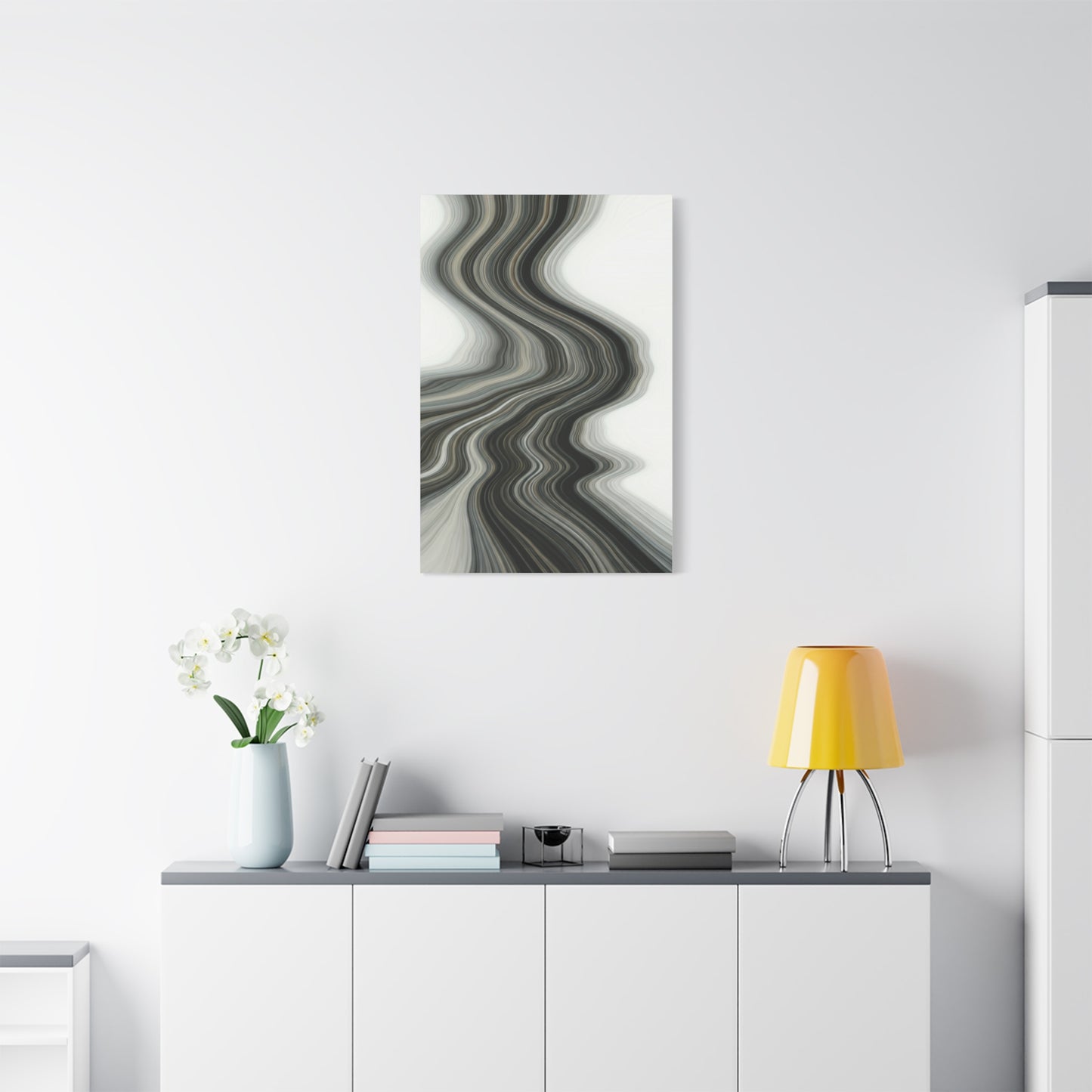 Monochrome Ripple Path Wall Art & Canvas Prints