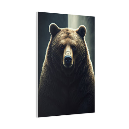 Regal Grizzly Close-Up Portrait Wall Art & Canvas Prints