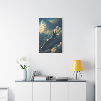 Skyborn Jet Through Cloud Kingdom Wall Art & Canvas Prints