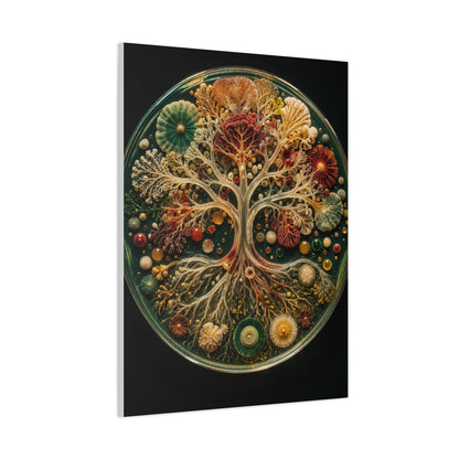 Agar Art Tree of Life Petri Study Wall Art & Canvas Print