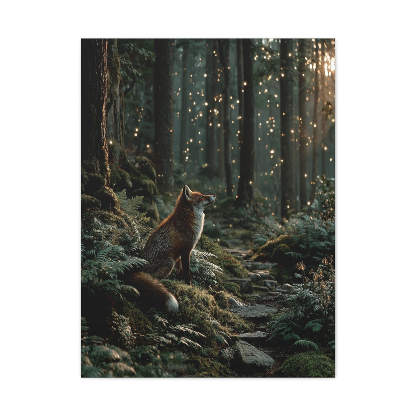 Enchanted Forest Fox Wall Art & Canvas Print