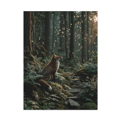 Enchanted Forest Fox Wall Art & Canvas Print