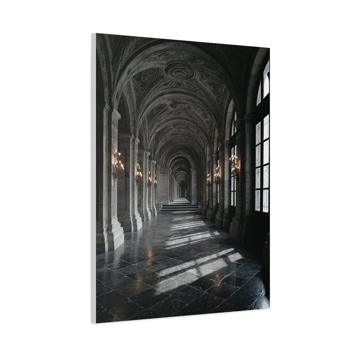 Grand Architectural Corridor Wall Art & Canvas Print