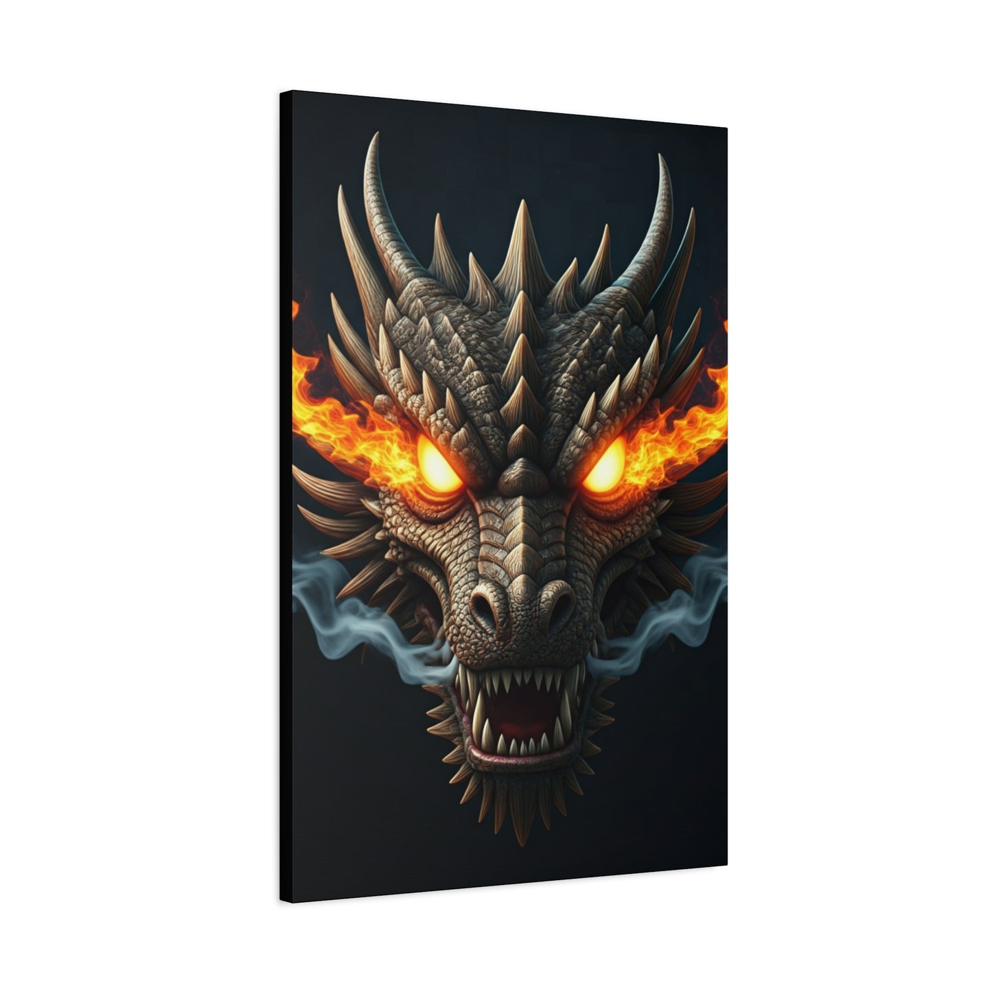 Flamebound Dragon Fury Wall Art & Canvas Print