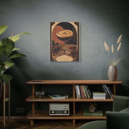 Espresso Martini Deco Poster Wall Art & Canvas Print