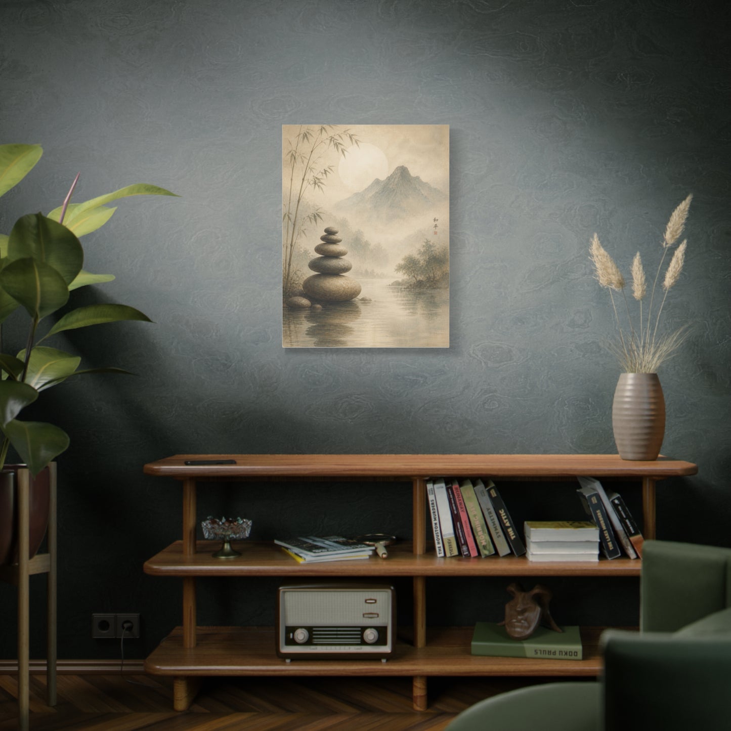 Zen Sacred Stone Landscape Wall Art & Canvas Print