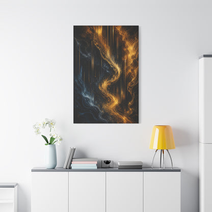Liquid Gold Abstract Bar Atmosphere Wall Art & Canvas Print