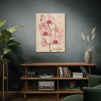 Vintage Orchid Botanical Study Wall Art & Canvas Print