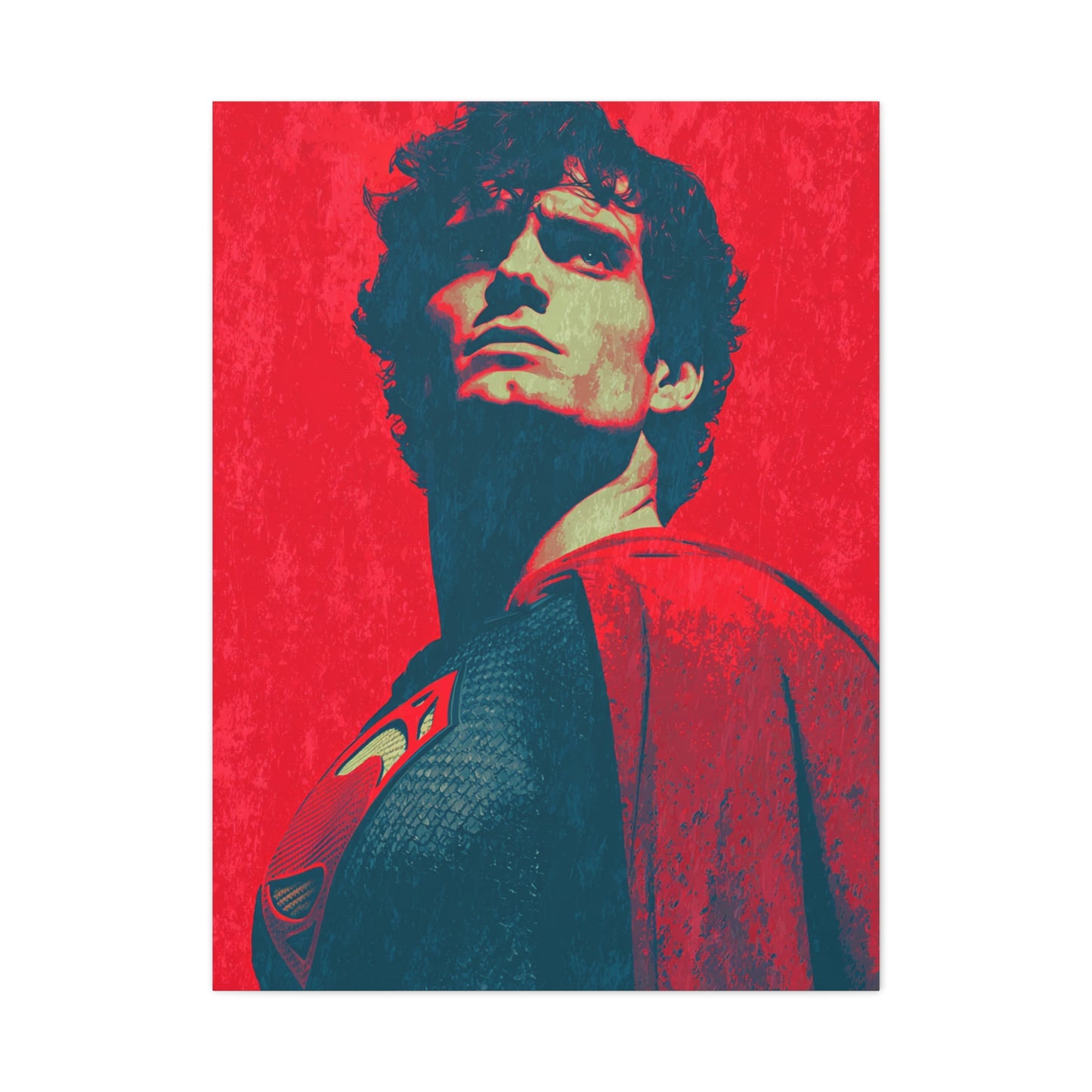 Man of Steel Superman Pop Art Movie Poster Wall Art & Canvas Print