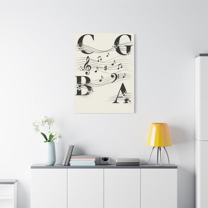 Minimal Music Typography Expression Wall Art & Canvas Print