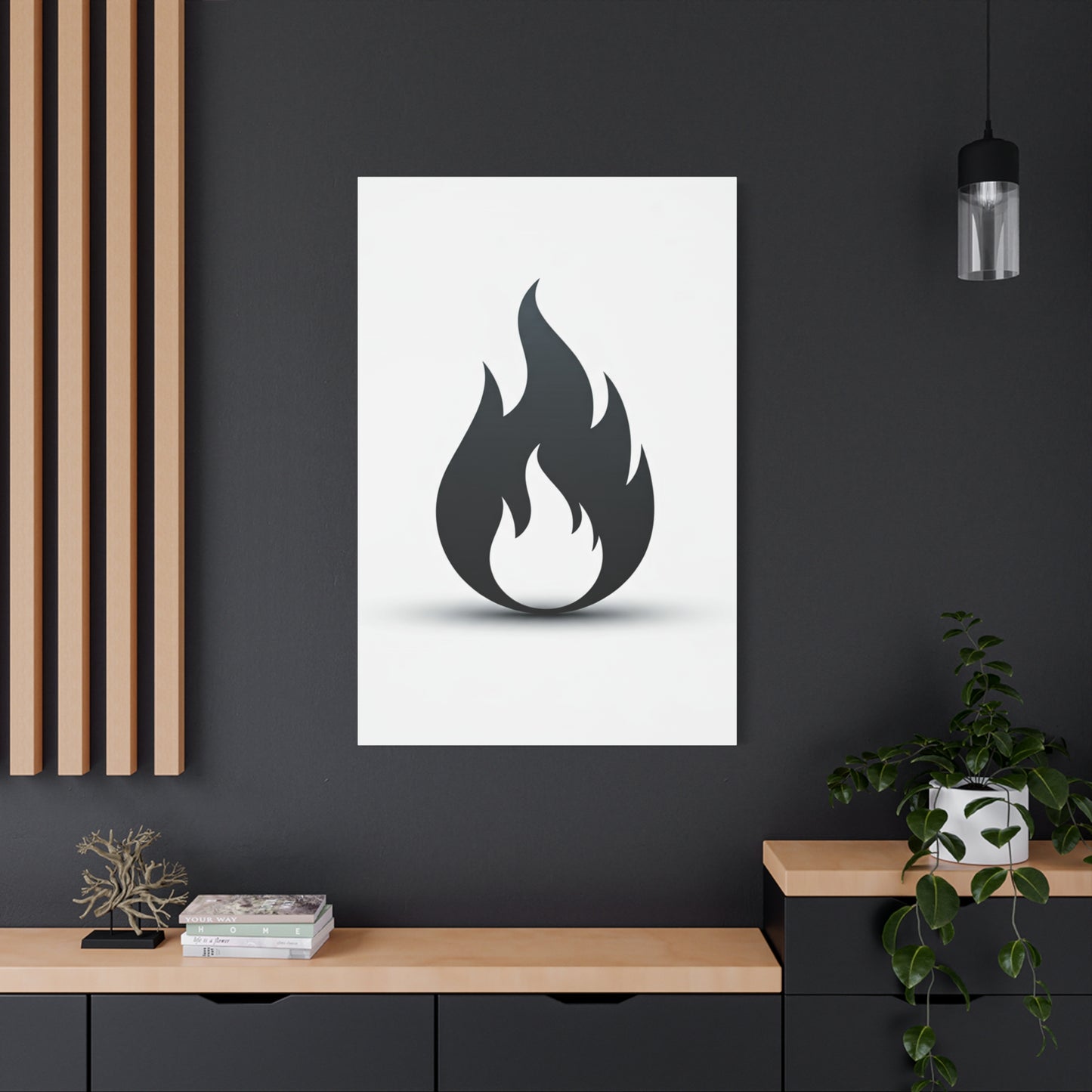 Minimal Flame Wall Art & Canvas Prints
