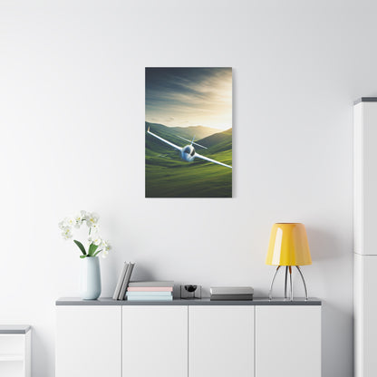 Sunset Valley Glider Flight Wall Art & Canvas Prints