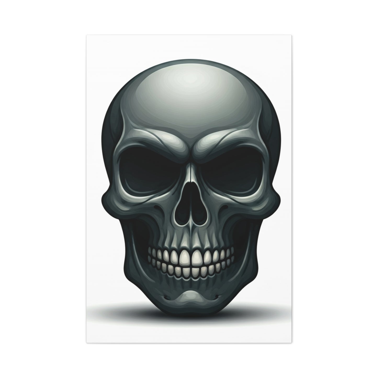 Steel Skull Essence Wall Art & Canvas Print
