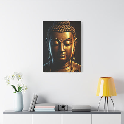 Shadow Glow Buddha Meditation Portrait Wall Art & Canvas Prints