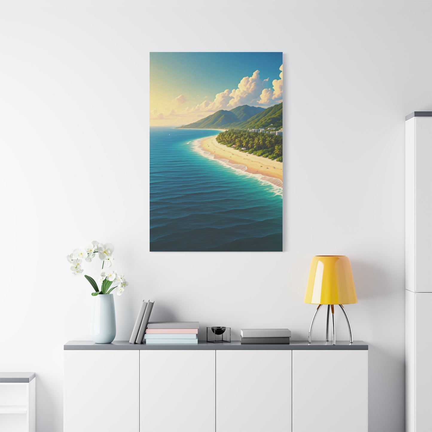 Sunlit Island Shore Retreat Wall Art & Canvas Prints