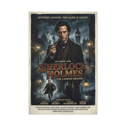 Sherlock Holmes Movie Poster Wall Art & Canvas Print