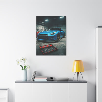 Nissan GT-R Precision Tuning Garage Wall Art & Canvas Prints