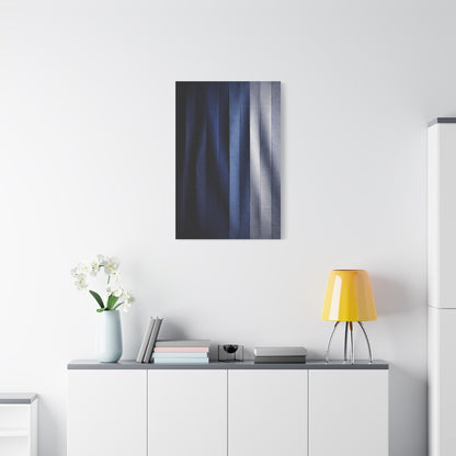 Textile Pleated Navy Composition Wall Art & Canvas Print