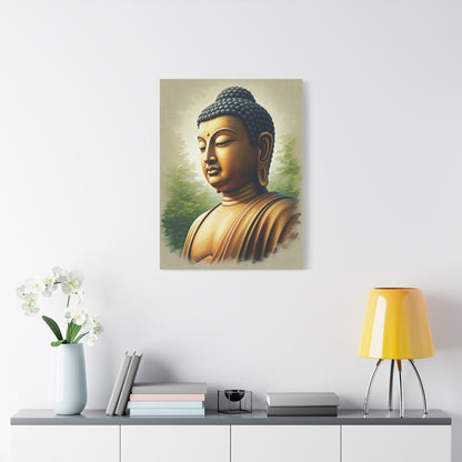 Peaceful Buddha Side Profile Wall Art & Canvas Prints