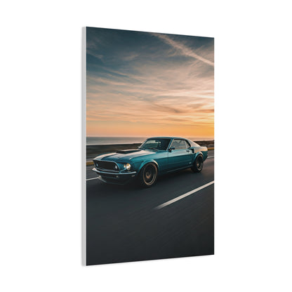 1969 Ford Mustang Fastback Restomod Coastal Run Wall Art & Canvas Prints
