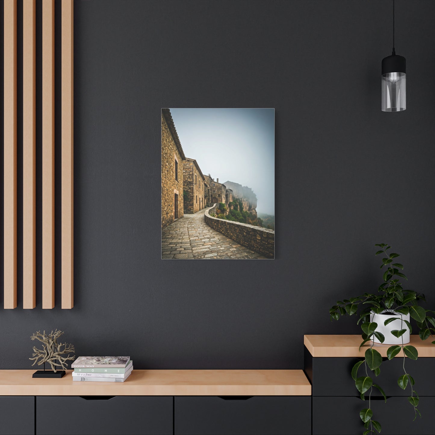 Stone Pathway Through Ancient Village Wall Art & Canvas Prints