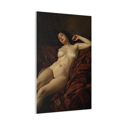 Romantic Reclining Classical Figure  Wall Art & Canvas Print