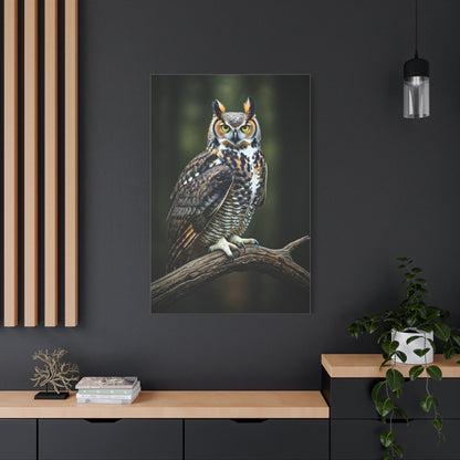 Majestic Owl Perch Wall Art & Canvas Prints