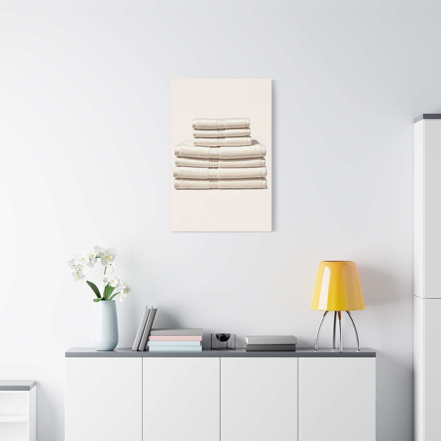 Neutral Linen Stack Wall Art & Canvas Prints