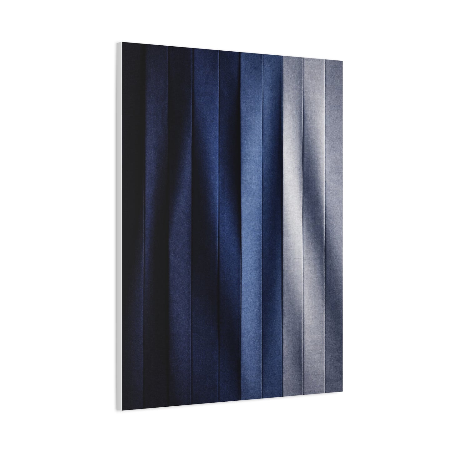 Textile Pleated Navy Composition Wall Art & Canvas Print