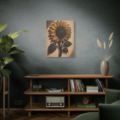 Rustic Iron Sunflower Wall Sculpture Wall Art & Canvas Print
