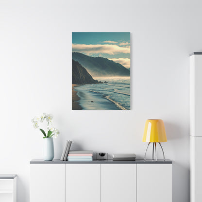 Misty Mountain Coastline Wall Art & Canvas Prints
